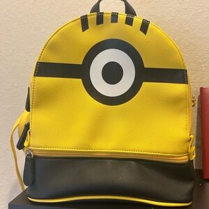 Yellow Minion Backpack with Black Accent